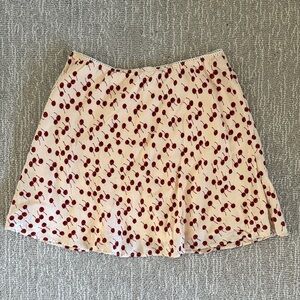 Reformation Cherry Print Skirt Size Small